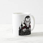 Tasse Classique de Vampire qui Regarde (Devant droit)