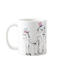 Tasse classique d'éléphant et d'âne