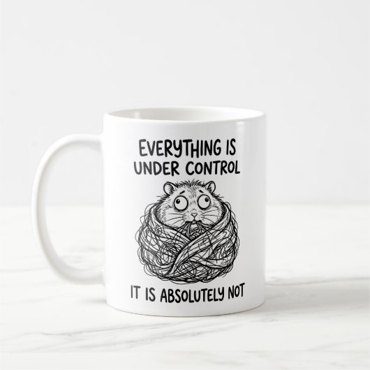 Tasse Classique Drôle de Hamster Sauvage (Gauche)