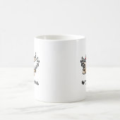 Tasse classique du cochon de Noël volant (Centre)