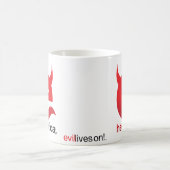 Tasse Classique « e » Rouge Maléfique (Centre)