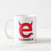 Tasse Classique « e » Rouge Maléfique (Gauche)