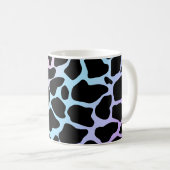 Tasse classique élégante multicolore à imprimé vac (Devant droit)