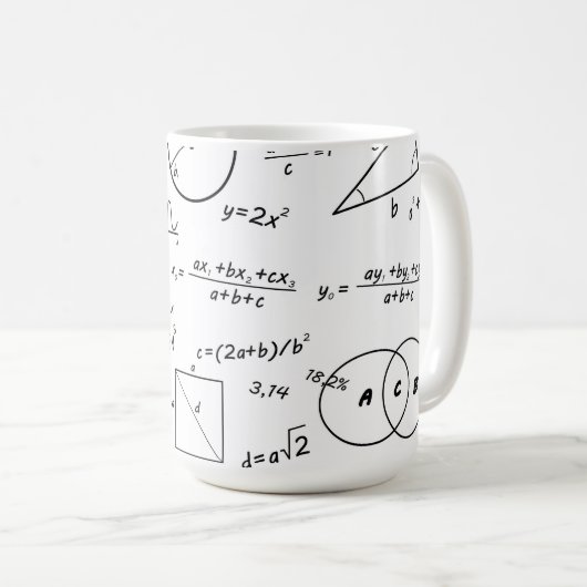Tasse classique en tableau blanc (Devant droit)