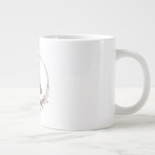 Tasse classique et autocollant de typographie flor (Droite)