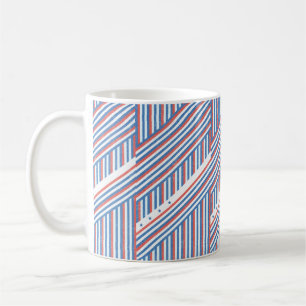Tasse Classique Étoiles Rouge Blanc & Bleu USA Pat