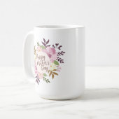 Tasse | classique florale heureuse élégante du (Devant gauche)