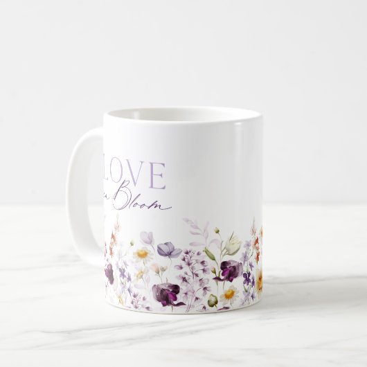 Tasse classique florale "Love in Bloom" (Devant gauche)