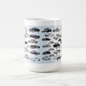 Tasse classique fraîche de voitures (Centre)
