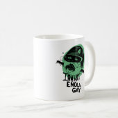 Tasse classique gaie d'Enola - vert (Devant droit)
