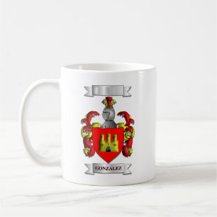 Tasse Classique Gonzalez Nom de Famille et Blason