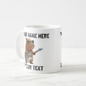 Tasse Classique Graphique Capybara Jouant de la Gu (Devant gauche)