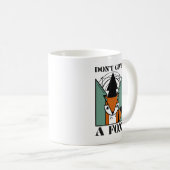 Tasse Classique Graphique Renard Drôle Ne Donnez P (Devant droit)