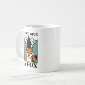 Tasse Classique Graphique Renard Drôle Ne Donnez P (Devant gauche)