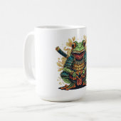 Tasse classique guerrier samouraï grenouille (Devant gauche)