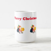 Tasse classique imprimée Texte de Noël 15 oz (Centre)