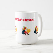 Tasse classique imprimée Texte de Noël 15 oz (Devant droit)