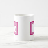 Tasse classique jolie typographie boîte rose (Centre)
