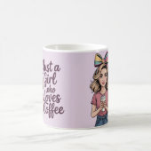 Tasse Classique Juste Une Fille Qui Aime Le Café (Centre)
