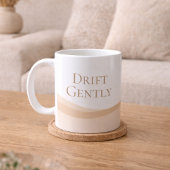 Tasse classique Lignes de dune neutres, 11 oz