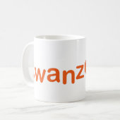 Tasse classique - logo de Kwanzoo sur le blanc (Devant gauche)