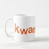Tasse classique - logo de Kwanzoo sur le blanc (Gauche)