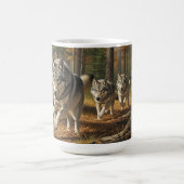 Tasse classique Loup style 1 (Centre)