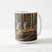Tasse classique Loup style 1 (Devant droit)
