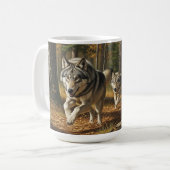 Tasse classique Loup style 1 (Devant gauche)