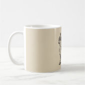 Tasse classique Mandala Chat Blanc 325 ml (Gauche)