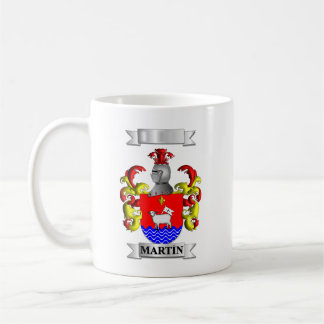 Tasse Classique Martin Nom de Famille et Blason