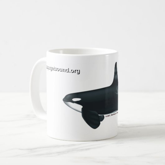Tasse classique masculine d'épaulard (Devant gauche)