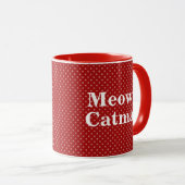 Tasse classique Meowy Noël Chat 330ml (Devant droit)