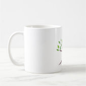 Tasse Classique Minimaliste Arbre Vert Élégant (Gauche)
