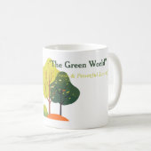 Tasse Classique Minimaliste Arbre Vert Sauge (Devant droit)