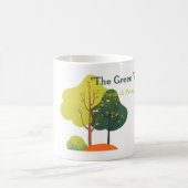 Tasse Classique Minimaliste Arbre Vert Sauge (Centre)