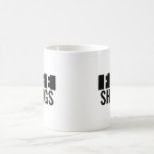 Tasse Classique Minimaliste "Free Shrugs" (Centre)