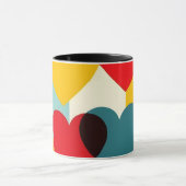 Tasse Classique Motif Cœurs (Centre)