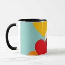 Tasse Classique Motif Cœurs