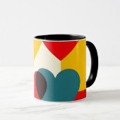 Tasse Classique Motif Cœurs (Devant droit)