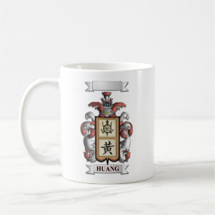 Tasse Classique Nom de Famille Huang Et Écu