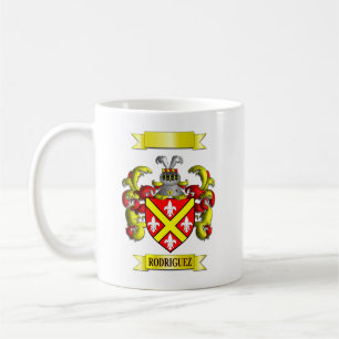 Tasse Classique Nom de Famille Rodriguez et Blason