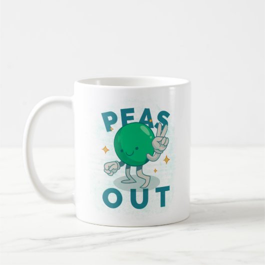 Tasse Classique Paix aux Petits Pois (Gauche)