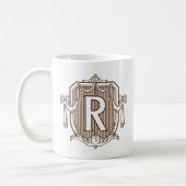 Tasse classique personnalisable de l'initiale "R" (Gauche)