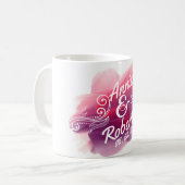 Tasse classique personnalisée de l'aquarelle | de (Devant gauche)