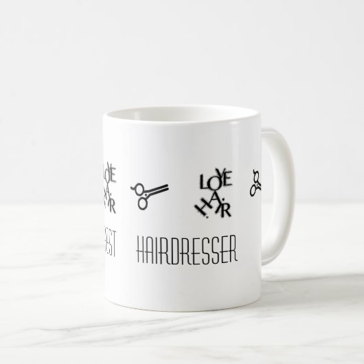 Tasse classique pour le coiffeur (Devant droit)