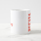 Tasse Classique - Pourquoi Me Parles-Tu? (Devant)