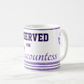 Tasse classique réservée à la vicomtesse, 11 oz (Devant droit)