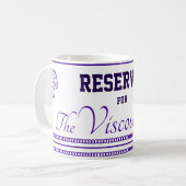 Tasse classique réservée à la vicomtesse, 11 oz (Devant gauche)