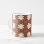 Tasse classique rétro géométrique en explosion d'é (Devant gauche)